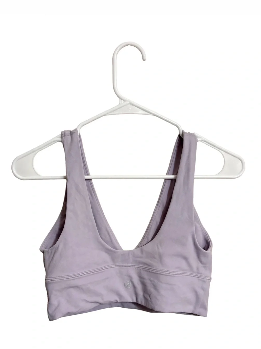 Lululemon Athletica V-Neck Align Bra In Lavender Frost- Size 8